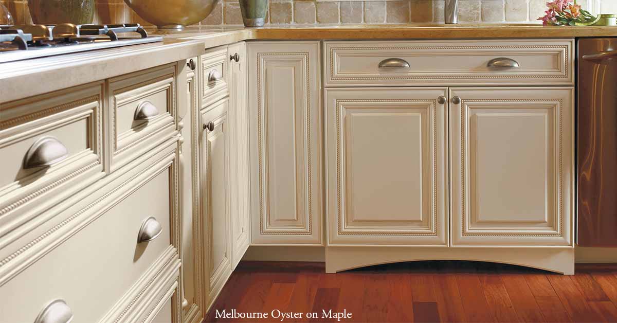 Melborne Cabinets in Maple with Oster Opaque